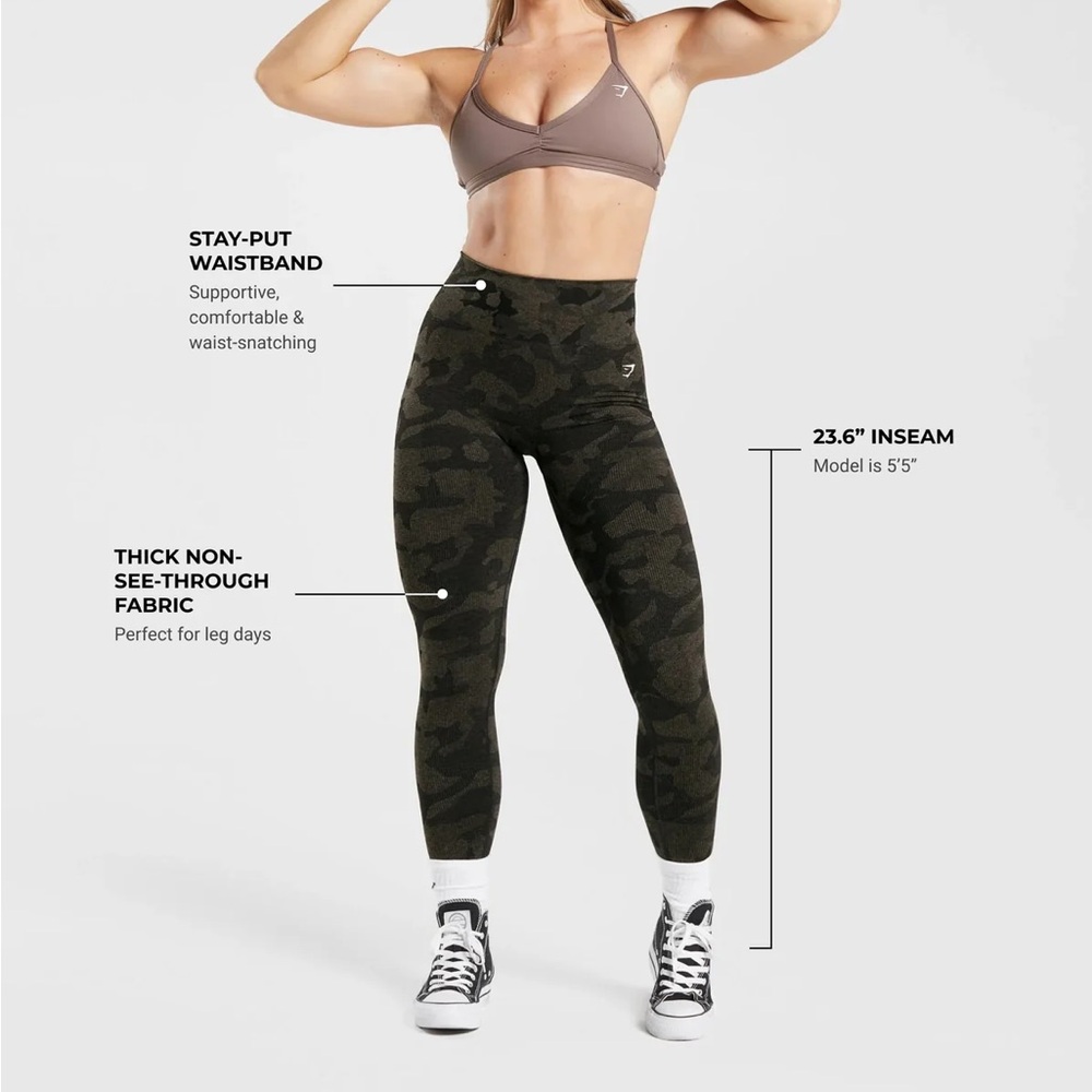 ADAPT CAMO GYMSHARK SET